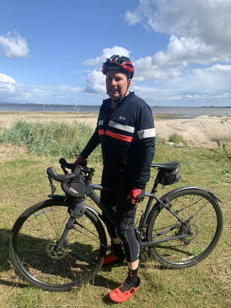 Darcey with a road bike